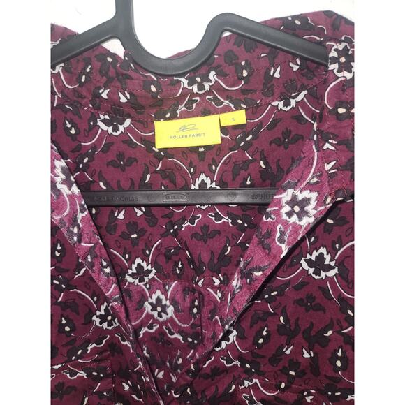 Roller Rabbit Roberta shirt dress S silk blend - Picture 2 of 3